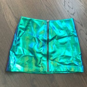 Mermaid Iridescent Mini Skirt Amazing